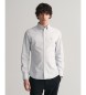 Gant Camisa oxford de corte justo com riscas finas azuis