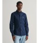 Gant Camisa Oxford Slim Fit com elástico azul-marinho