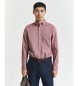 Gant Klassisches Hemd in Regular Fit aus rotem Popeline