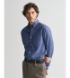 Gant Camicia in flanella screziata blu scuro dalla vestibilità regolare