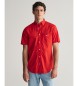 Gant Regular Fit Hemd aus roter Popeline