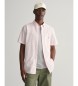 Gant Regular Fit kortärmad skjorta i rosa poplin