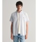 Gant Regular Fit kortÃ¦rmet skjorte i lyseblÃ¥ gingham poplin