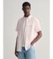 Gant Regular Fit kortÃ¦rmet skjorte i pink poplin gingham