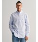 Gant Chemise en popeline bleue à coupe régulière