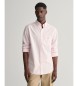 Gant Camisa Regular Fit de popelina a cuadros Vichy rosa