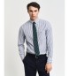 Gant Blue striped poplin shirt Regular Fit 