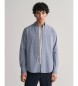 Gant Hemd Regular Fit microbedruckt blau