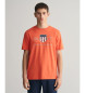 Gant Archief Shield T-shirt oranje