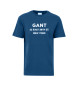 Gant Klein T-shirt met grafische print en korte mouwen blauw