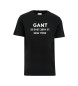 Gant T-shirt a maniche corte con stampa grafica piccola in nero