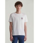 Gant T-shirt in piqué con ricamo bianco