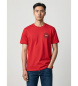 Gant Grafična majica rdeča