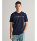Gant Trykt grafisk T-shirt blå