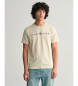 Gant T-shirt graphique imprimé beige