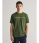 Gant T-shirt gráfica estampada verde