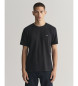 Gant T-shirt Shield vestibilità regolare nera