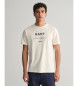 Gant Script grafisk T-shirt beige