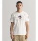 Gant Camiseta Archive Shield blanco