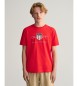 Gant Camiseta Archive Shield rojo