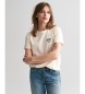 Gant T-shirt med sm dimensioner design vit