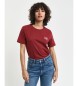 Gant T-Shirt mit kleinem kastanienbraunen Muster