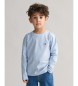 Gant T-shirt a maniche lunghe con scudo blu