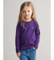 Gant Shield Long Sleeve T-Shirt purple