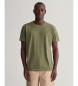 Gant T-shirt Zonverbleekt groen