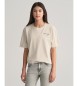 Gant T-shirt grafica Teens Script beige