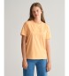 Gant T-shirt Tonal Shield pomarańczowy