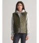 Gant Lightweight padded waistcoat Shiny green