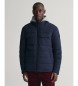 Gant Straight-lined quilted jacket navy