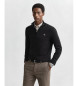 Gant Pull Classic Cotton à demi-zip noir