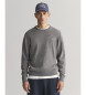 Gant Classic Cotton Crewneck Pullover Grå