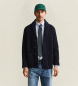 Gant Marineblauw geribbeld vest