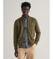 Gant Zip cardigan Casual green