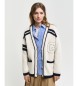 Gant Cardigan Gant Varsity con scollo a V bianco