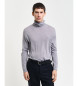 Gant Maglia in lana merino extrafine con collo alto grigio