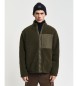 Gant Omkeerbare fleece met rits, groen