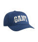 Gant Cappellino in twill di cotone blu scuro con scritta GANT Arch 