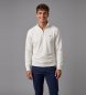 Gant Jersey Shield Half-Zip branco quebrado