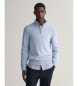 Gant Pull en coton semi-zippé Bleu décontracté