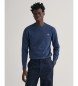 Gant Blauer Pullover mit Rundhalsausschnitt