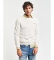 Gant Very fine sheep's wool jumper with beige round collar