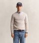 Gant Beige kabelgebreide trui