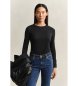 Gant T-shirt manches longues Lisa noir