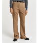 Gant Pantalon habillé Slim Fit évasé beige