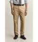 Gant Pantaloni chino Regular Fit beige