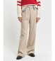 Gant Slim fit utsvngd beige klnning byxa